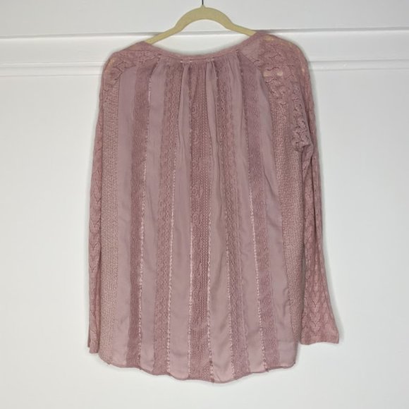 Anthropologie One September Feather Lace Shirt - Picture 2 of 8